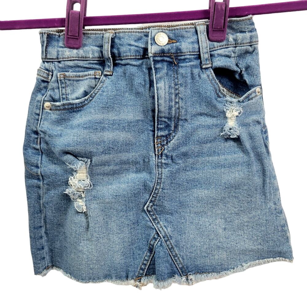 Cat and Jack‎ Girls Midi Skirt Distressed Super Stretch Sz M